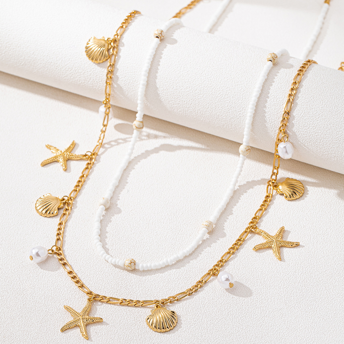 Seaside Vacation Style Starfish Shell Waist Chain Women Bohemian Beach Accessories Metal Chain Body Chain