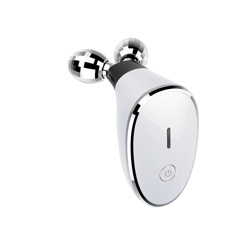 EMS double ball roller beauty instrument facial home use导入仪 microcurrent roller V face massage instrument