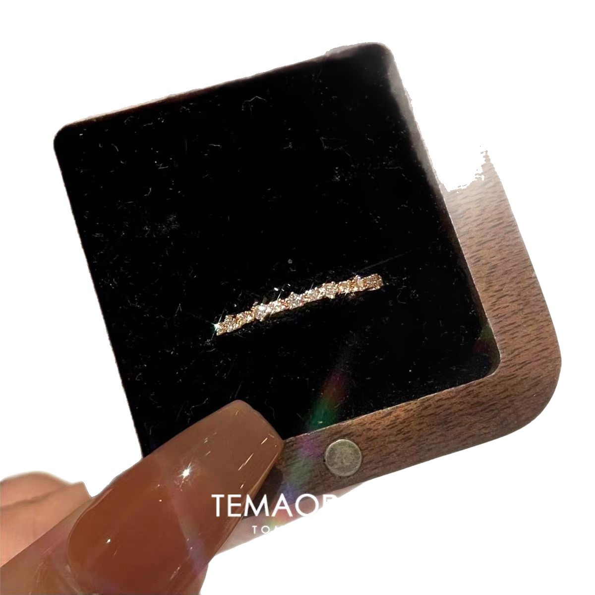 Simple Ultra Thin Full Diamond Ring for Women Simple Sparkling Layered Index Finger Ring 2025 New