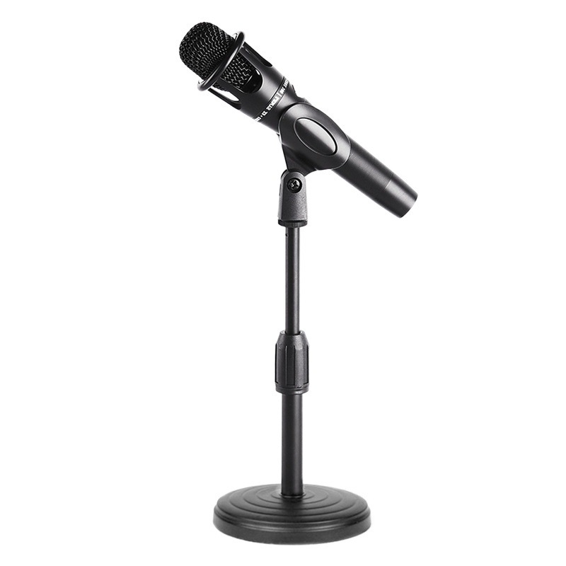 【LGD】Desktop Adjustable Microphone Stand Live Streaming Video Host Portable Stable Round Base
