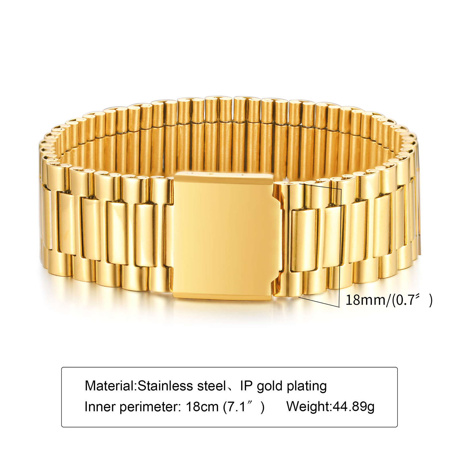 Huanmu Accessories Stainless Steel Watchband Bracelet Couple Watch Chain Titanium Steel Accessories Hand Jewelry