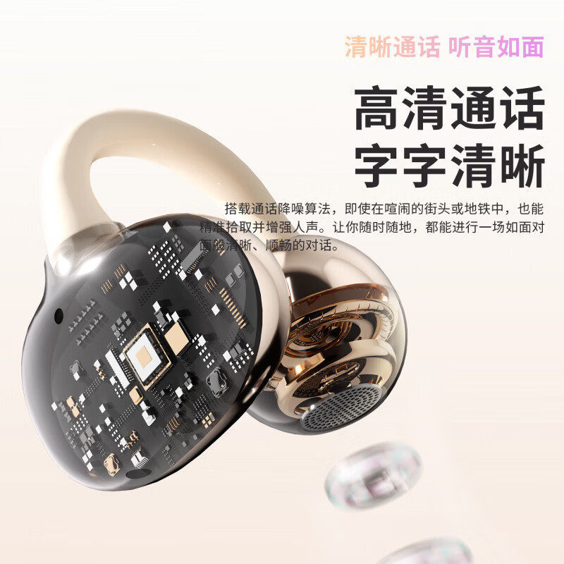 Newman LY85 Clip-on Bluetooth Earphones Bone Conduction Open Ear Wireless Sports Running 2026 New