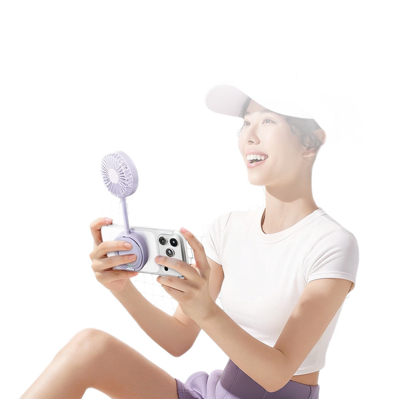 Magnetic Handheld Fan Mini Portable Silent Strong Wind Foldable Outdoor Personal Small Air Conditioner