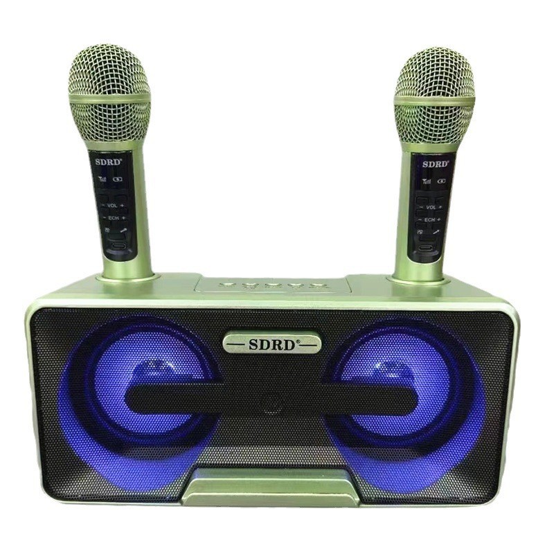 Wireless Microphone Home KTV Outdoor Portable Microphone Mobile Bluetooth Speaker Karaoke Machine Speaker SD301S