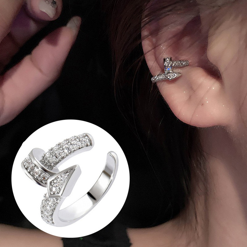 Lively Butterfly Ear Cuff No Piercing Snake Year INS Hollow Butterfly Ear Clip Small Elf Ear Cuff