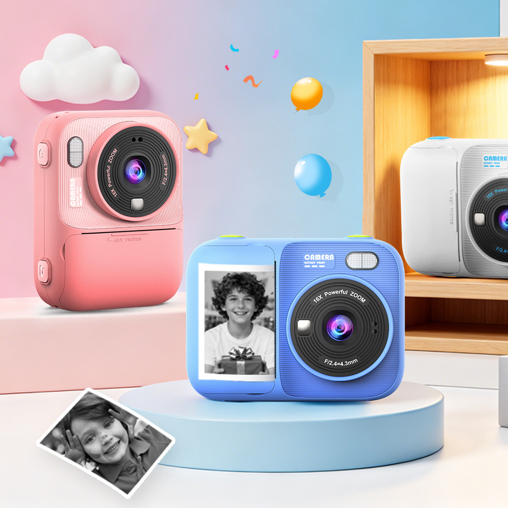 Zongxin P97 Children's Camera Instant Camera Fun Educational Game Mini Children's Printer HD Large Screen