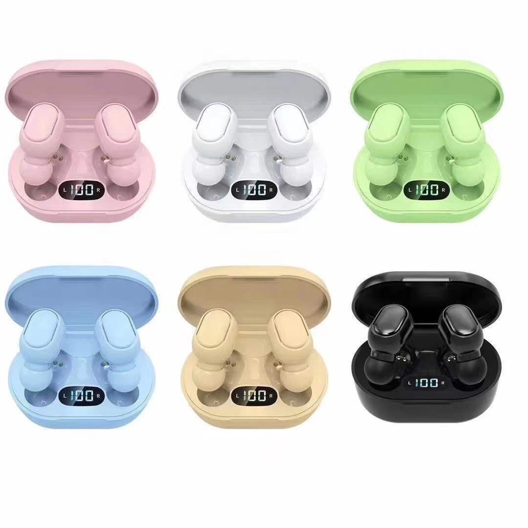 E7S Bluetooth Earphones Sports TWS Low Power Consumption Ultra-long Battery Life Noise Reduction with Digital Display Bluetooth Earphones