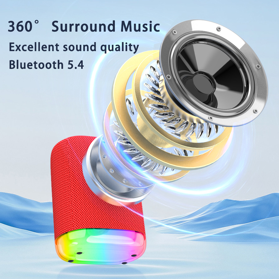 Colorful Mini Bluetooth Speaker High Power Small Audio Subwoofer Outdoor Portable Small Speaker Gift