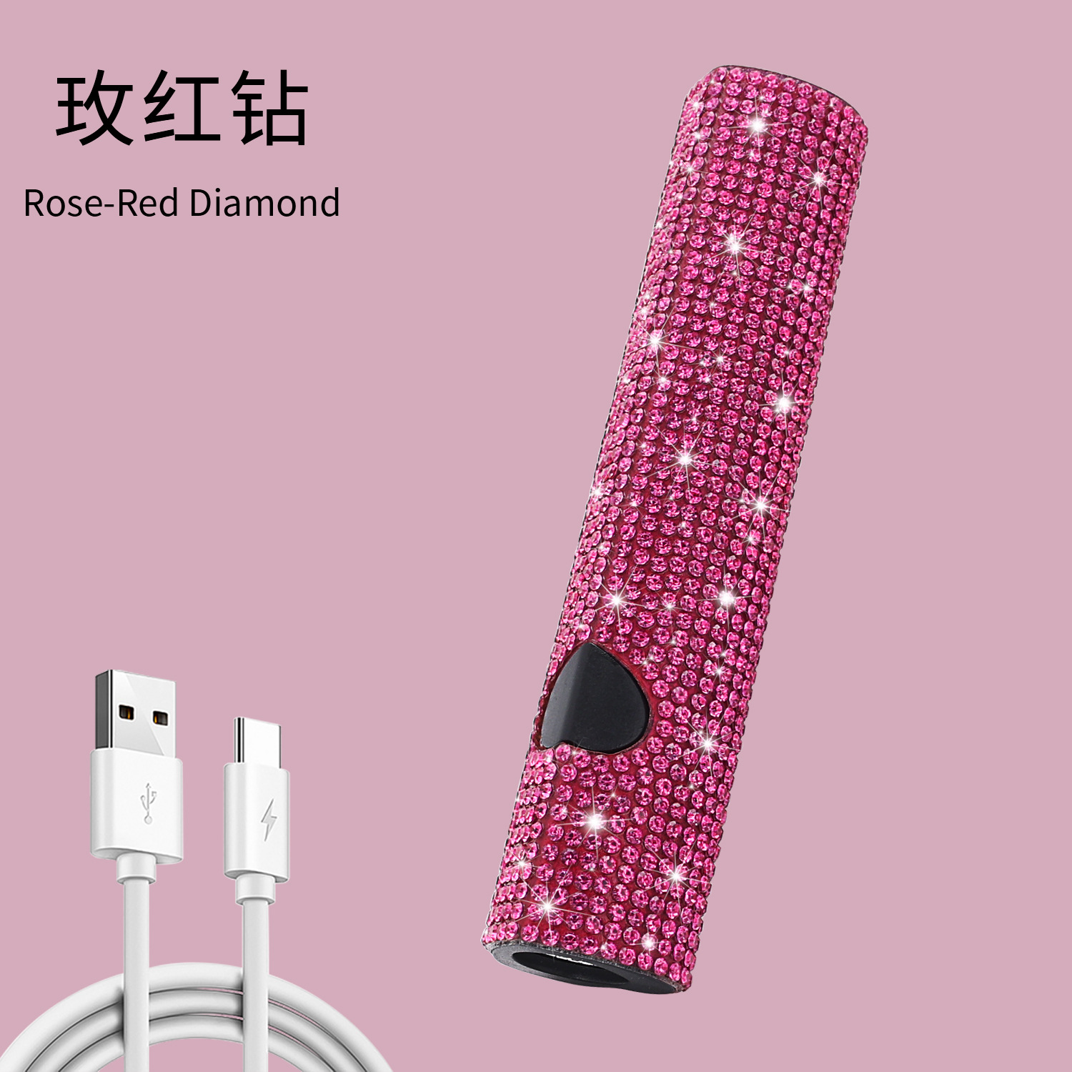 Handheld Metal Nail Linear Lamp Focused Light No Black Hands Rechargeable UV Lamp Nail Tip Fast Drying Lamp