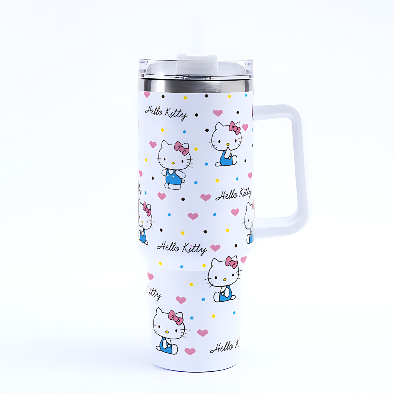 Hello Kitty Sanrio Kuromi cartoon ice霸 stainless steel thermal cup large capacity 40oz car cup