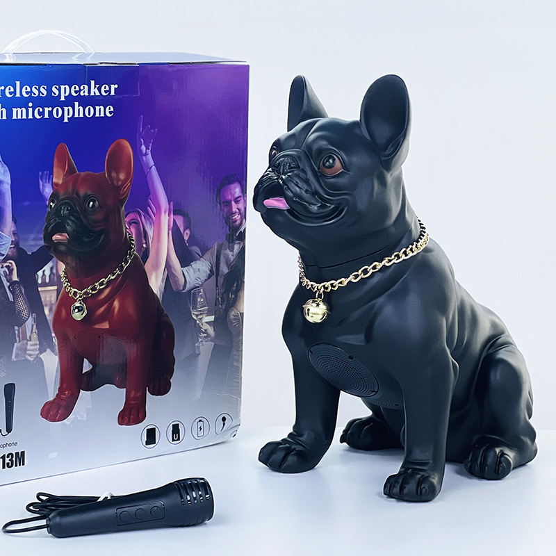 Bulldog M15 Bluetooth Speaker M11 Heavy Bass M12 Ornament Full Body Dog Wireless Card M10 Anime Speaker