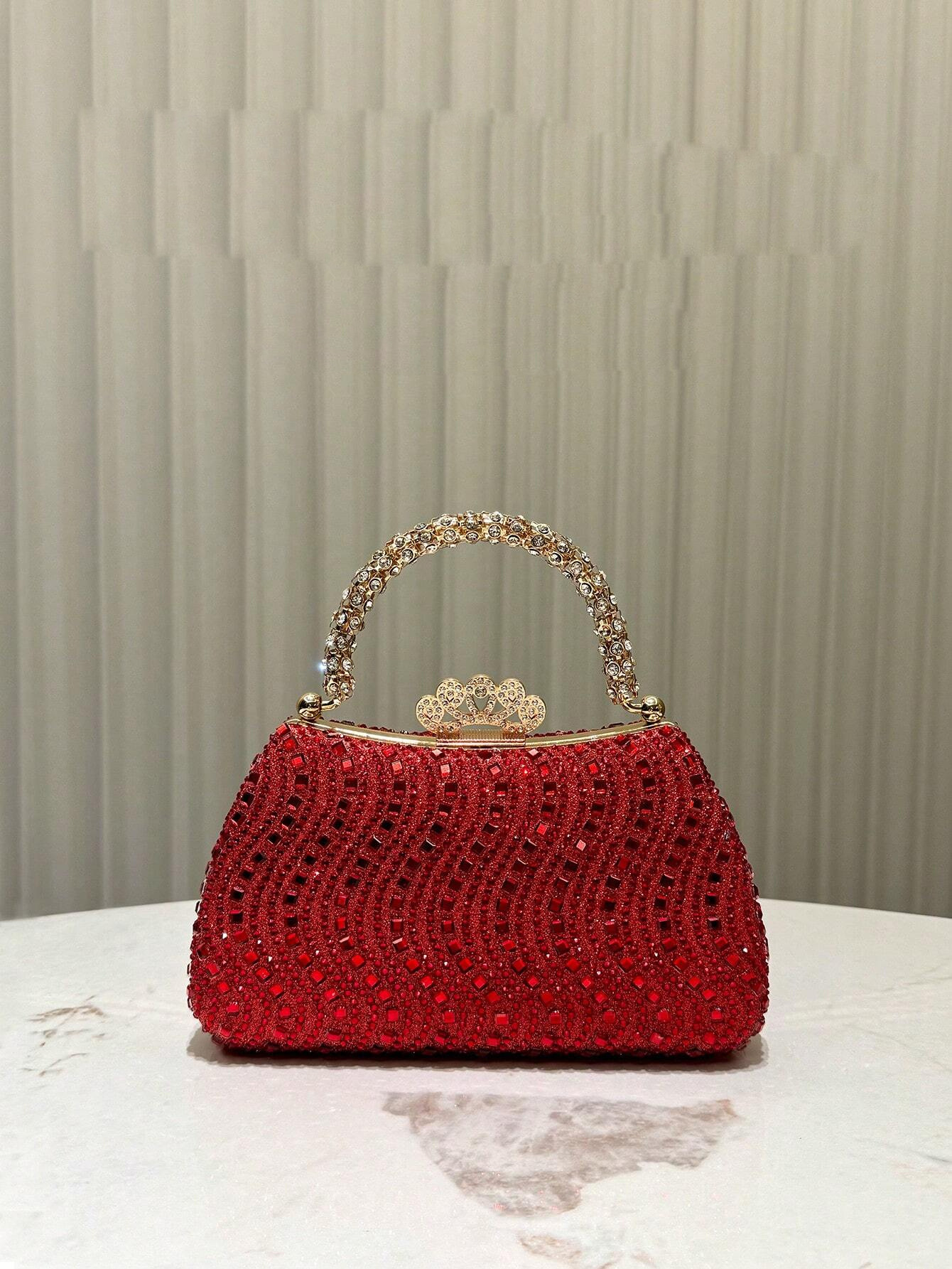 2025 New Diamond Evening Bag Banquet Bag Dress Wedding Banquet Crossbody Bag Evening Bag Celebrity