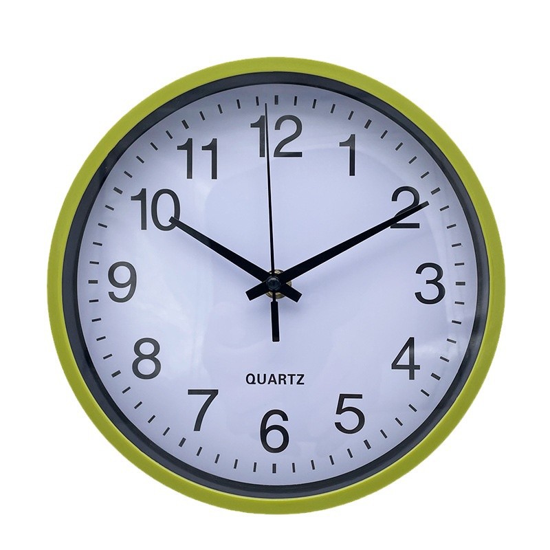 8-Inch Quartz Silent Wall Clock Kangbas Movement Simple Round Living Room Colorful Clock
