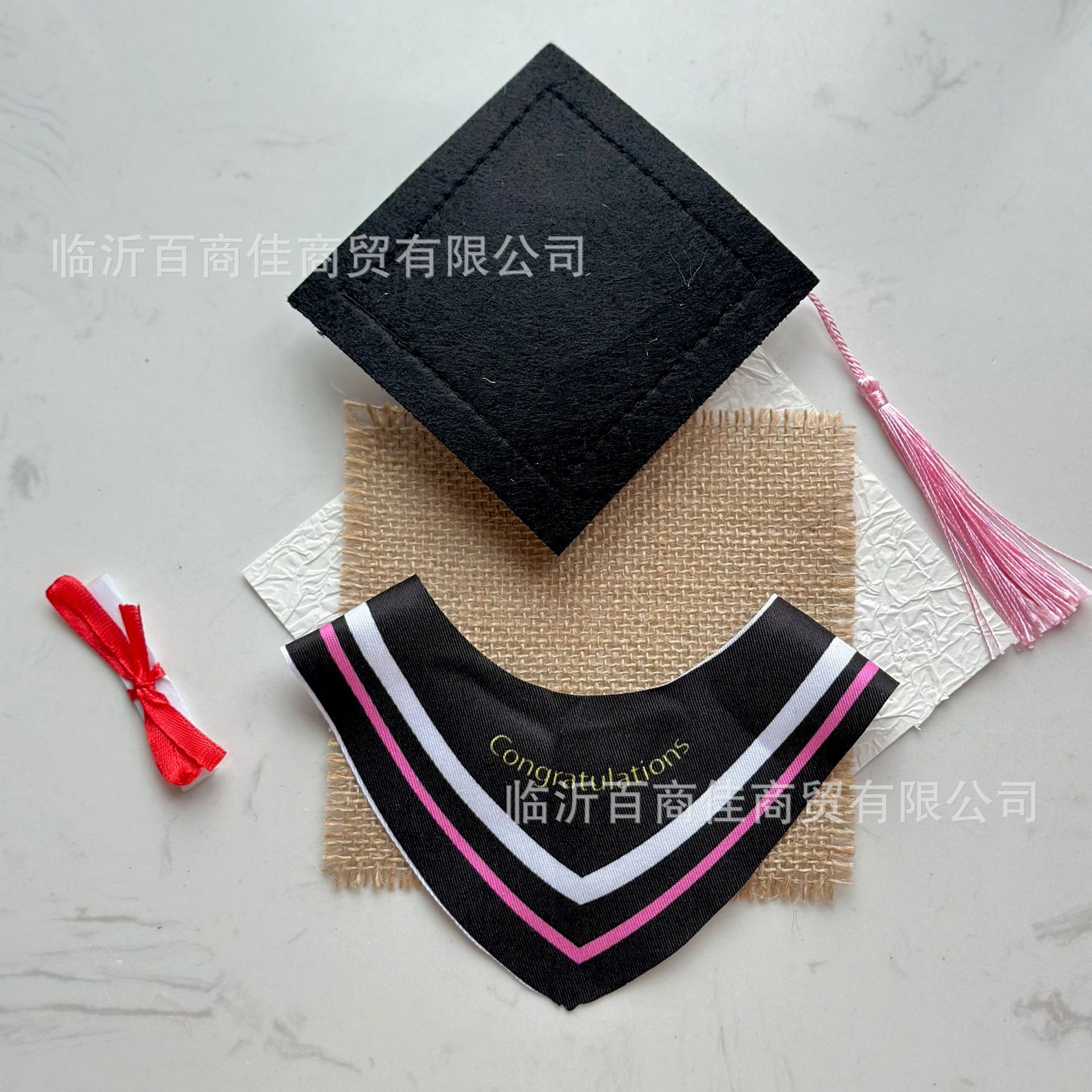 粉围巾+粉流苏+证书【字母款】 · 高度25CM左右玩偶【可印LOGO】