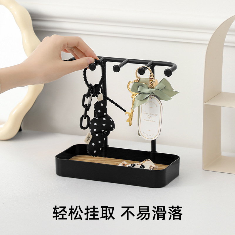 Jewelry storage rack multifunctional necklace rack ring storage box dressing table decoration household accessories earring rack