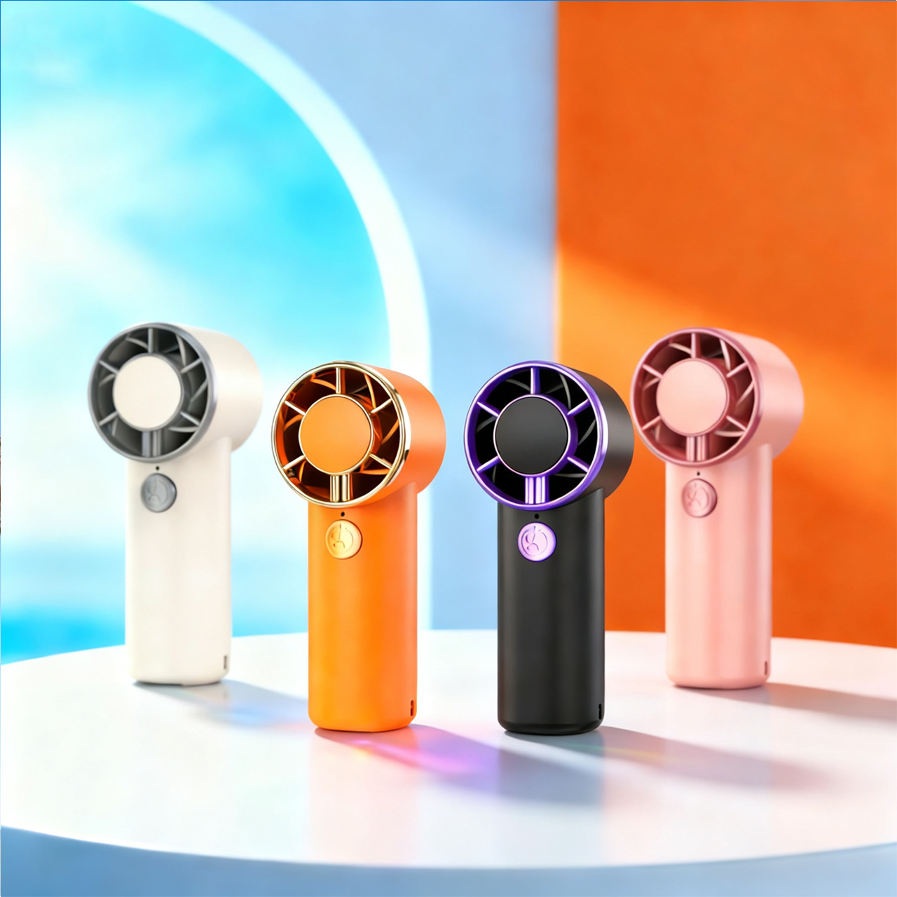 Pocket Handheld Small Fan Mini High Wind Portable Outdoor High Speed Small Wind Cannon Foldable