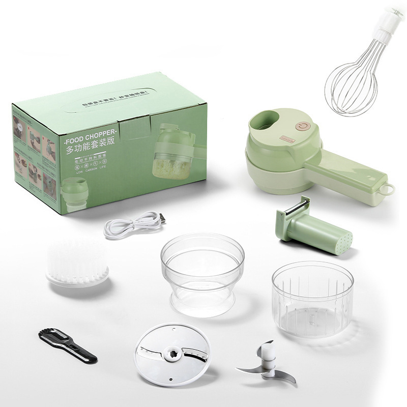 Gatling Vegetable Cutter Multifunctional Home Food Processor New Wireless Electric Dicing Machine Garlic Masher Meat Mincer