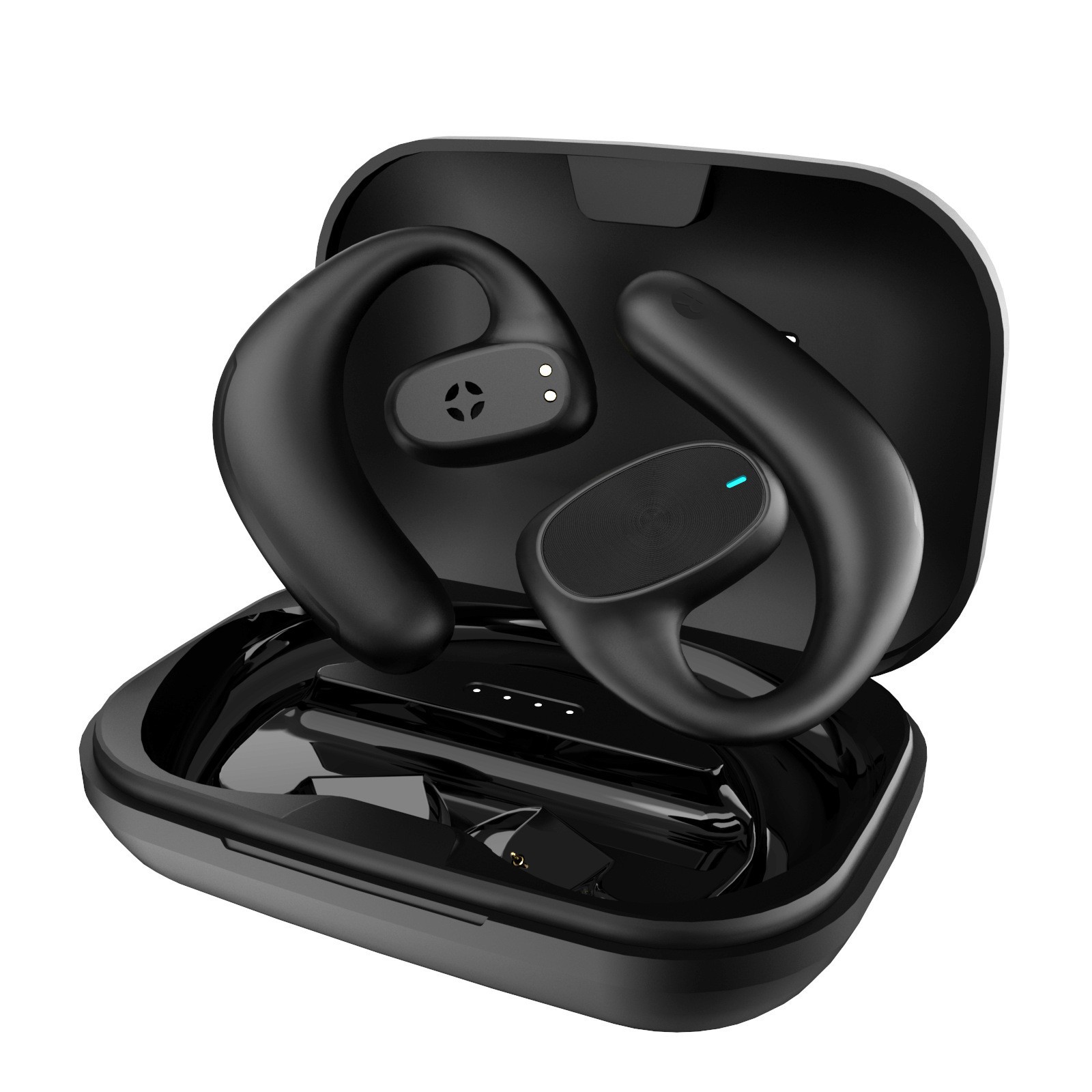 Private Mold TWS Bluetooth Earphones In-Ear-Free Wireless Bone Conduction Earphones Huaqiangbei Hanging Ear Type