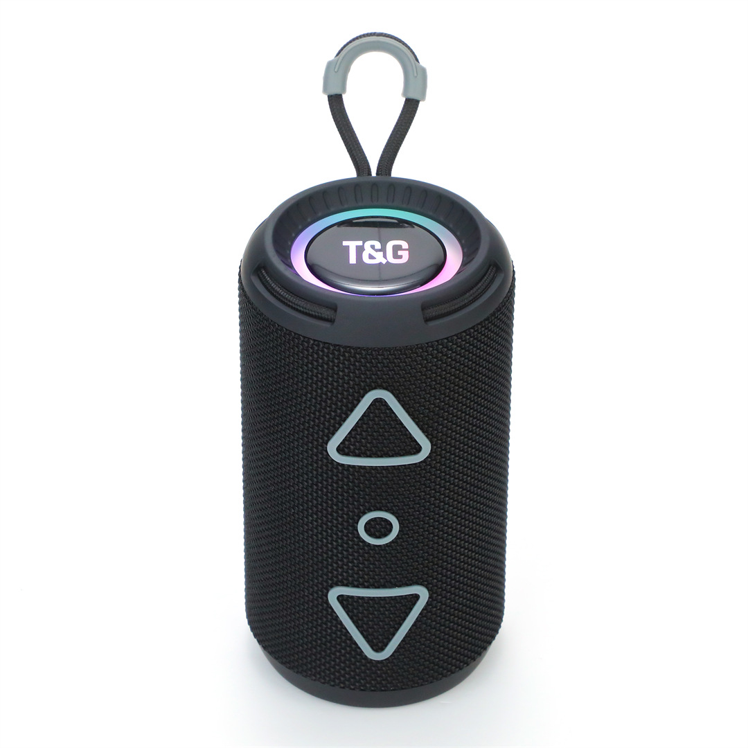 New RGB Lighting Cylinder Gift Heavy Bass Bluetooth Speaker Outdoor Sports Subwoofer Portable Audio