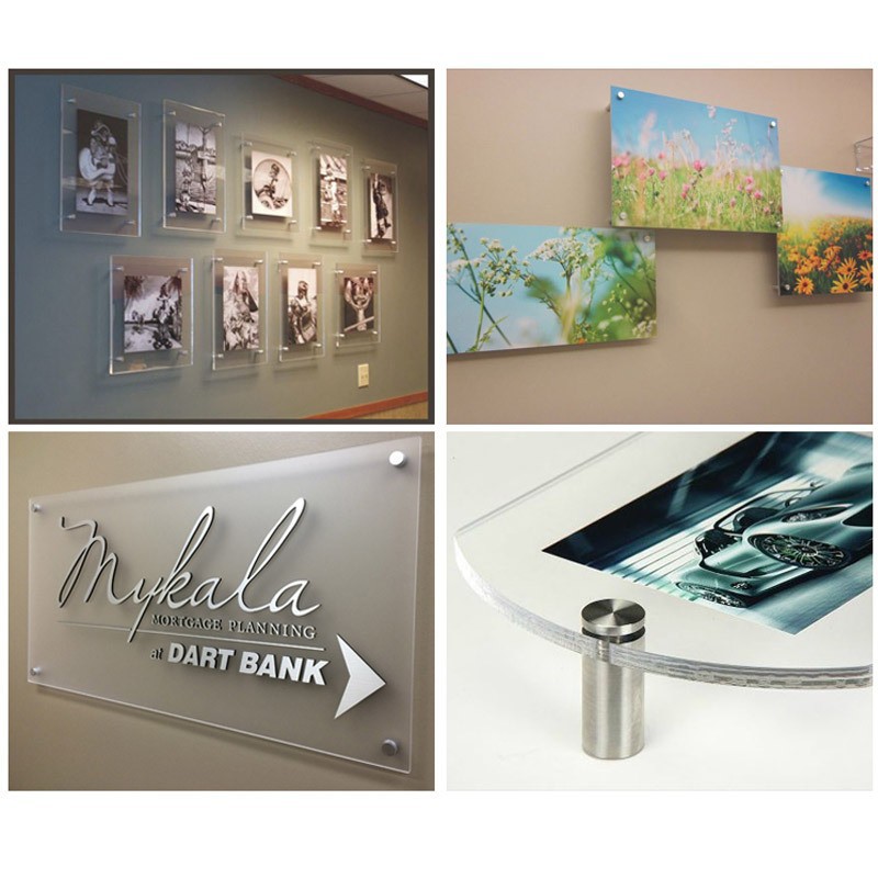 Stainless steel hollow advertising nail glass mirror nail acrylic board decorative advertising nail screw