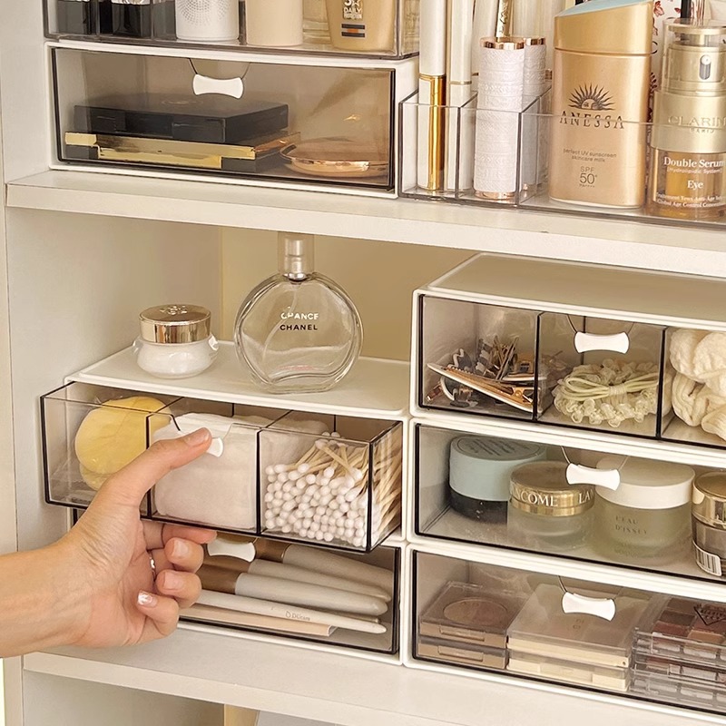 Bathroom mirror cabinet storage box, drawer type, for bathroom, vanity, under cabinet, jewelry, cosmetics storage