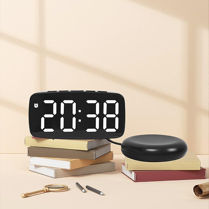 Silent Vibrating Clock for Deaf Alarm Clock LED Electronic Clock Snooze Large Digital Desktop Clock