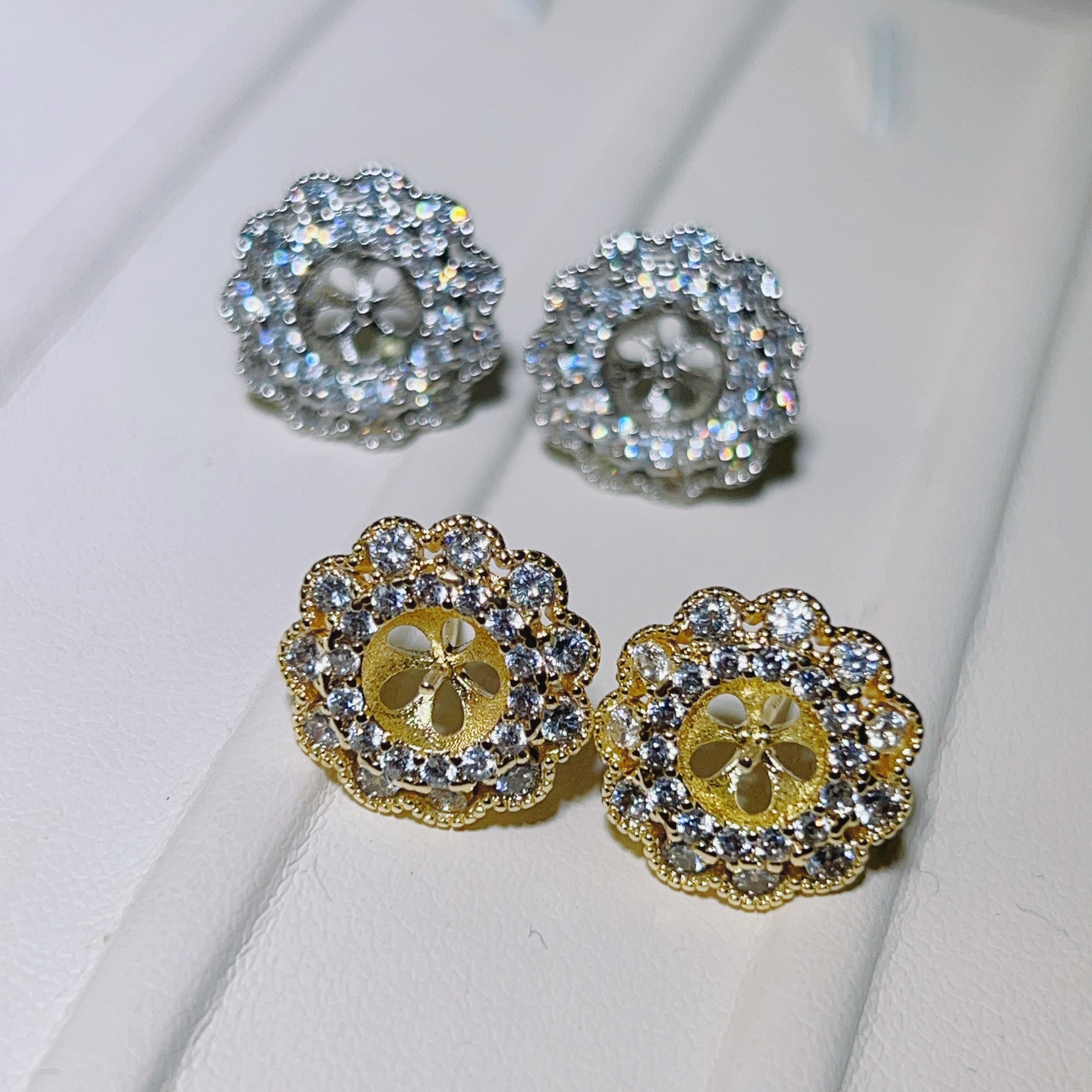 金色托（不含珠） · P1306众星捧月（7-7.5mm）