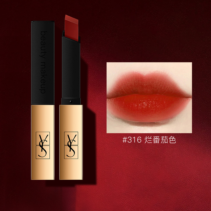 YS Gold Bar Velvet Matte Lipstick Rich Color Lipstick Lip Gloss Affordable