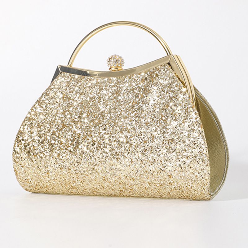 New Shiny Rhinestone Crown Evening Party Bag Dress Bag Clutch Wedding Bag Chain Bag Sparkle