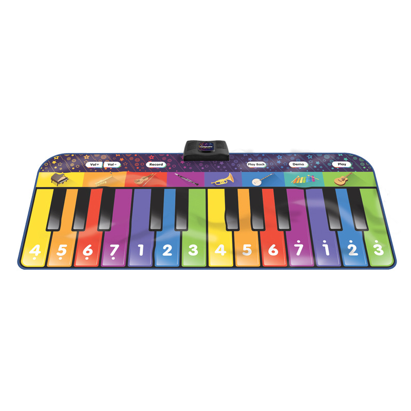 ZIPPYMAT Children's Piano Mat Foot Pedal Piano Music Dance Mat Kindergarten Teaching Aid