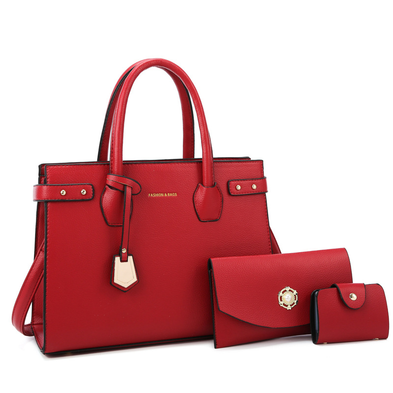 Handbags 2024 New Large Capacity Shoulder Handbag Multi-piece Set Mother-child Bag Simple Commuter Bag