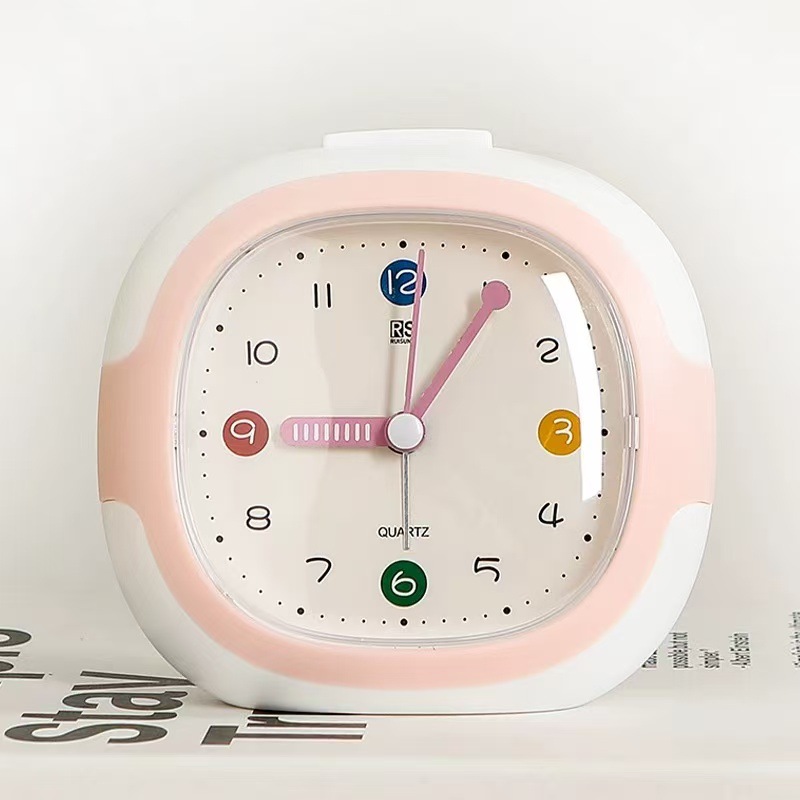 Silent Alarm Clock New Product, Student Bedside Small Alarm Clock, Bedroom Night Light Clock Desktop Clock