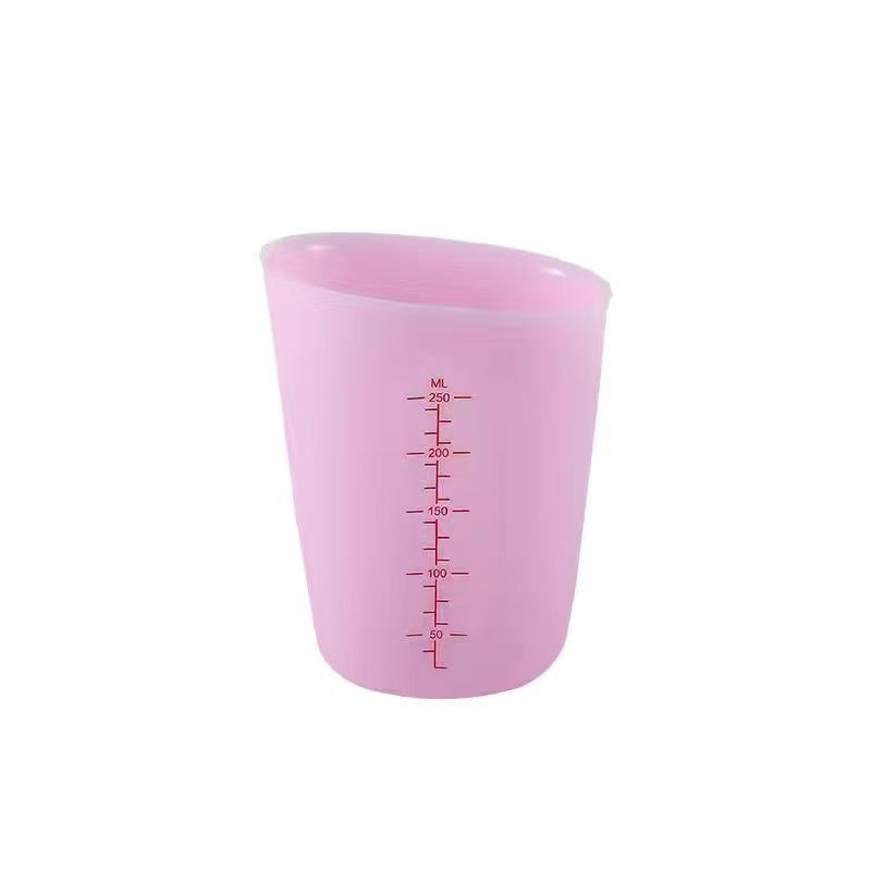 Baking tool silicone measuring cup, double scale ounce cup, high-temperature resistant, non-stick, kitchen DIY cake measuring cup