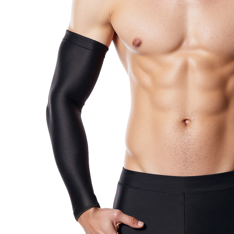 Sports arm sleeve, sun protection outdoor cycling running anti-slip summer sleeve, ice silk breathable high-elastic custom