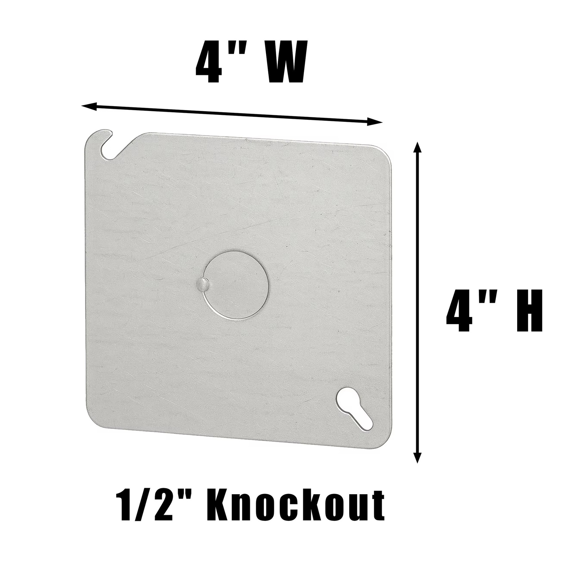 American standard 4*4 square box South America galvanized sheet American junction box, square 4-inch deep 1.5-inch American standard bottom box