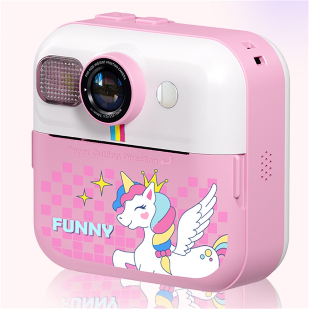 New printing camera children's digital camera instant camera cute cartoon toy mini high-definition printing camera