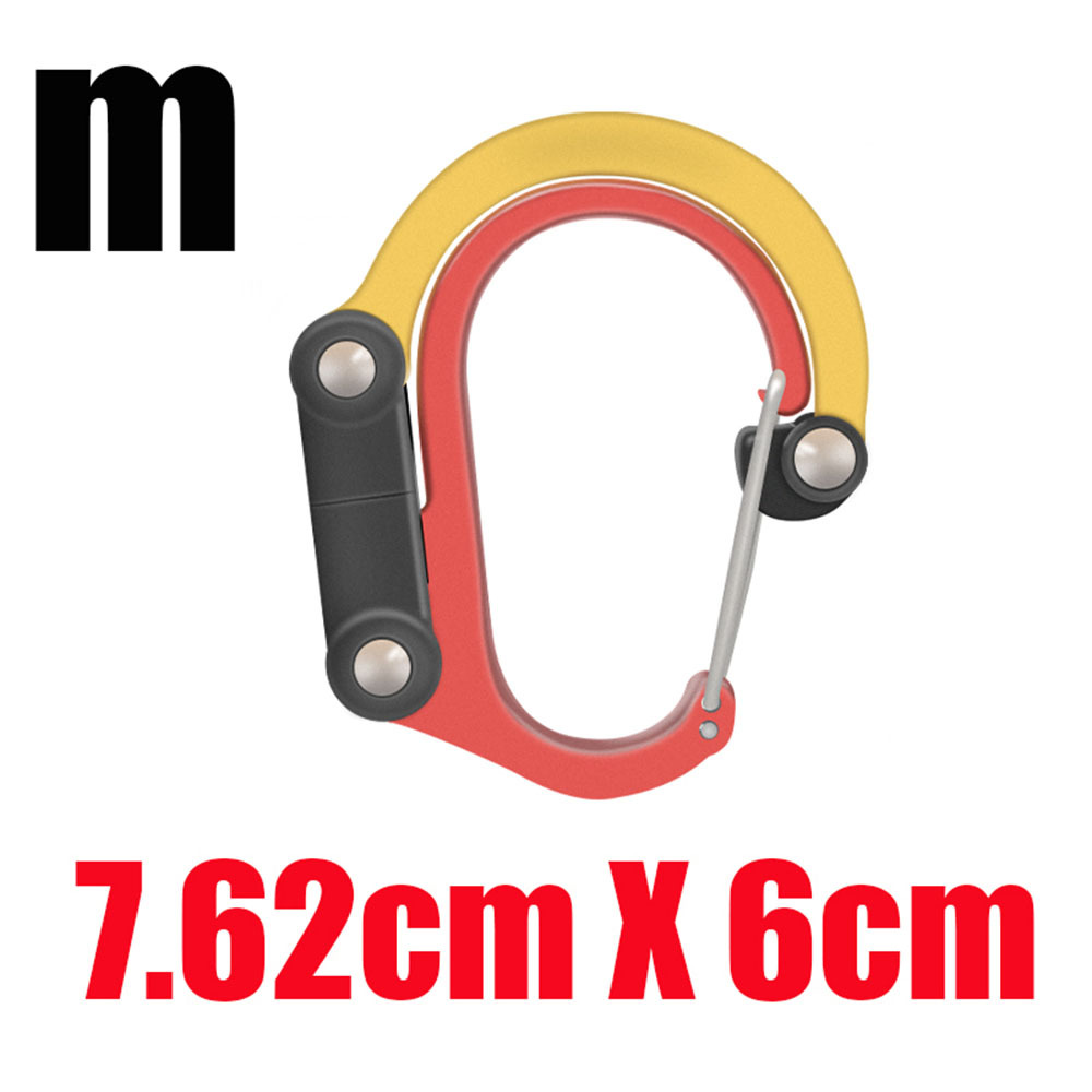 D-Shape Carabiner Aluminum Alloy Quick Hook Outdoor Sports Equipment Tool Multi-Functional Safety Outdoor Climbing Carabiner