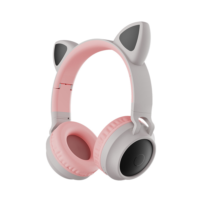 Headband Wireless Bluetooth Cat Ear Headphones Music Phone Computer Girl Cute Light Gaming E-sports Earphone