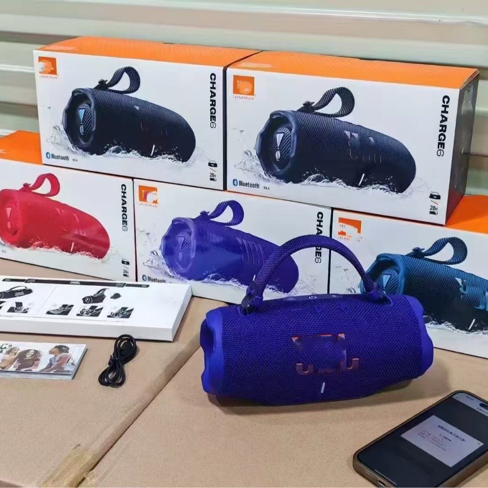 CHARGE6 Music Shockwave 6th Gen Wireless Bluetooth Speaker Steel Stamp One Machine One Code Heavy Bass