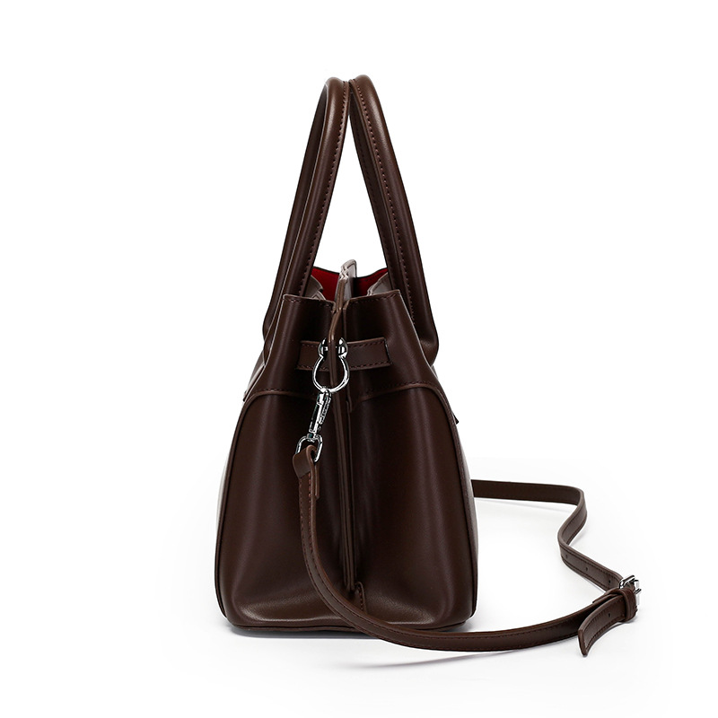 Textured Handbag Women's 2026 New Commuter Women's Bag Middle-aged Lady Mother Bag Large Bag Bags