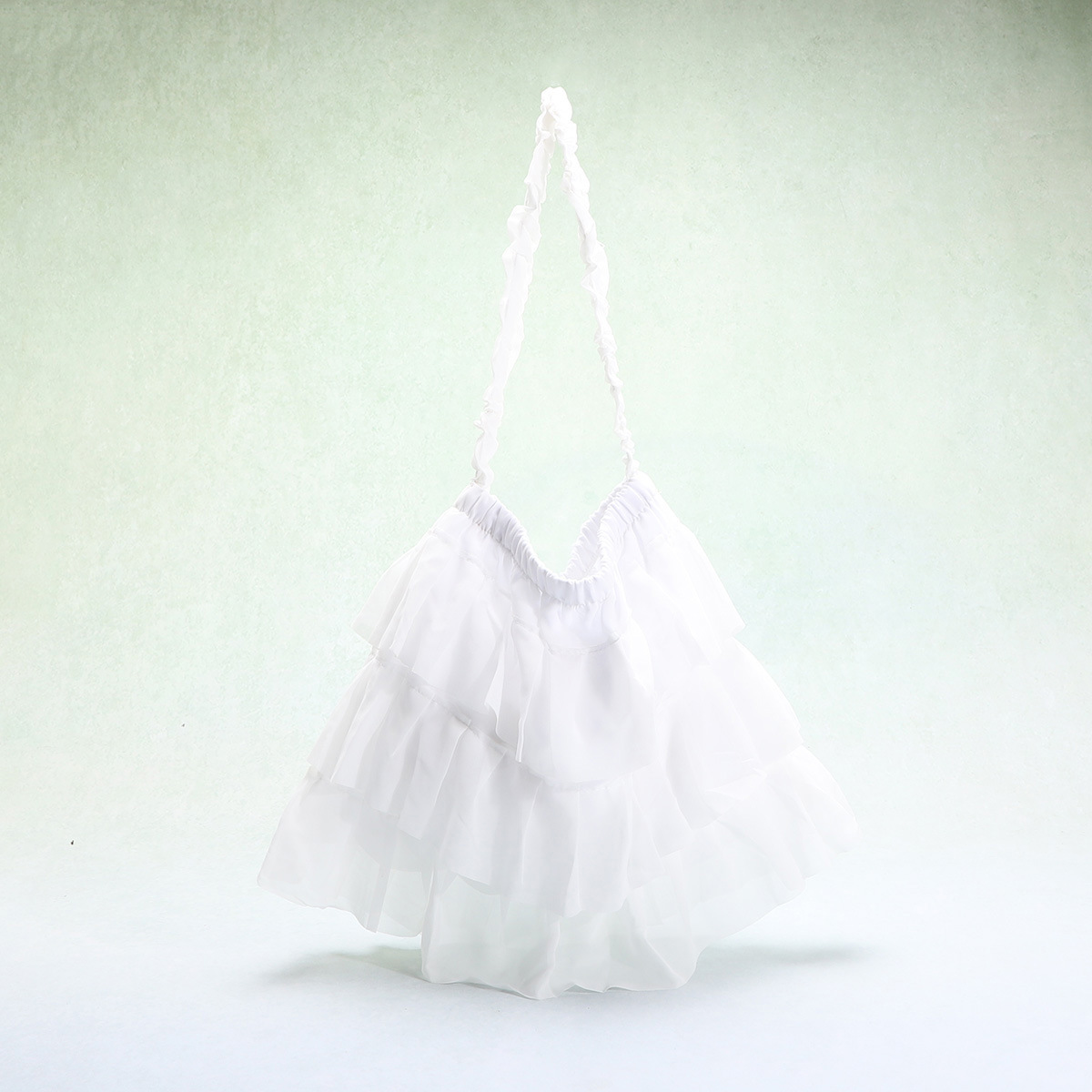 Sweet Girl Style Lace Pleated Bag Lace Soft Mesh Splicing Handbag Celebrity Style Underarm Shoulder Bag