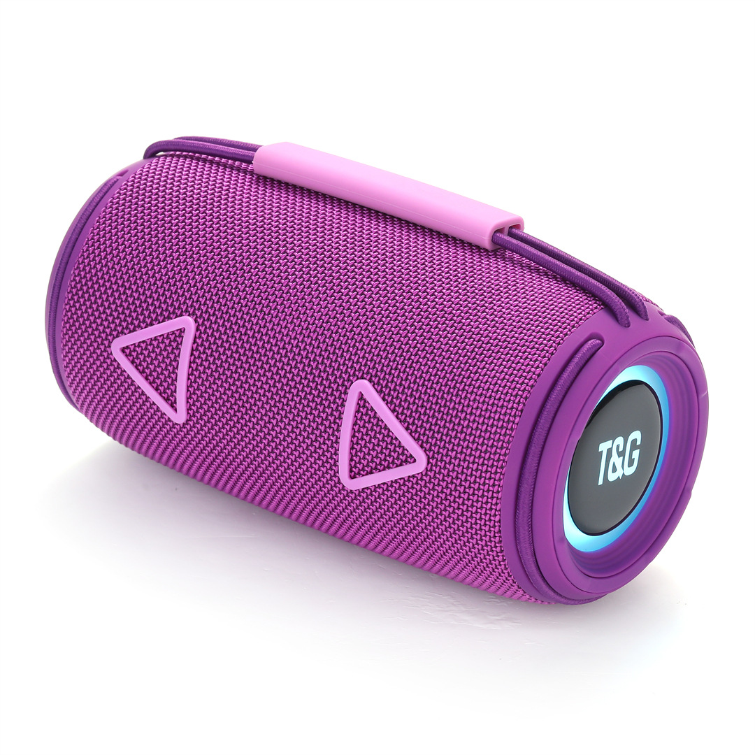 New Bluetooth Speaker TG657 Outdoor Portable Sports Cylindrical RGB Light Handheld Subwoofer Speaker
