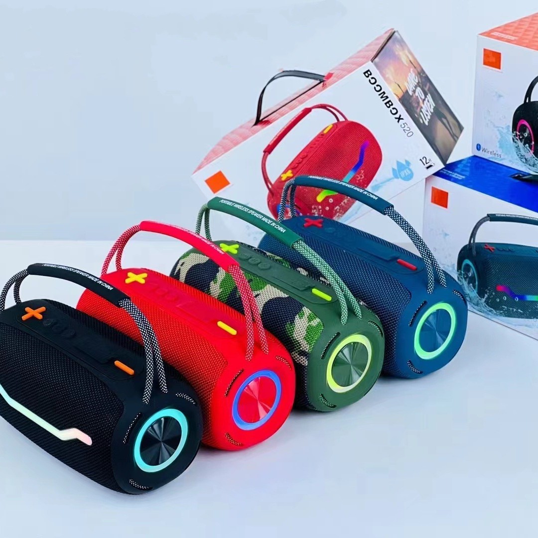 BOOMBOX520JB Home Portable Bluetooth Audio Waterproof Card Subwoofer High Power Outdoor Speaker