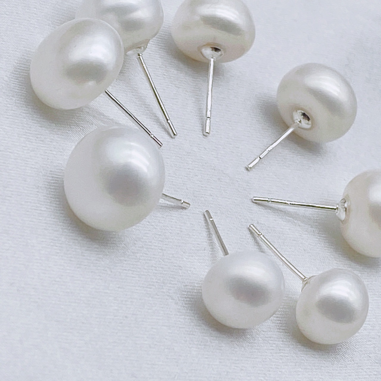 s925 Silver Needle Earrings Women Small Fresh Earrings Simple Ear Hole Nourishing Small Delicate Strong Light Bare Pearl