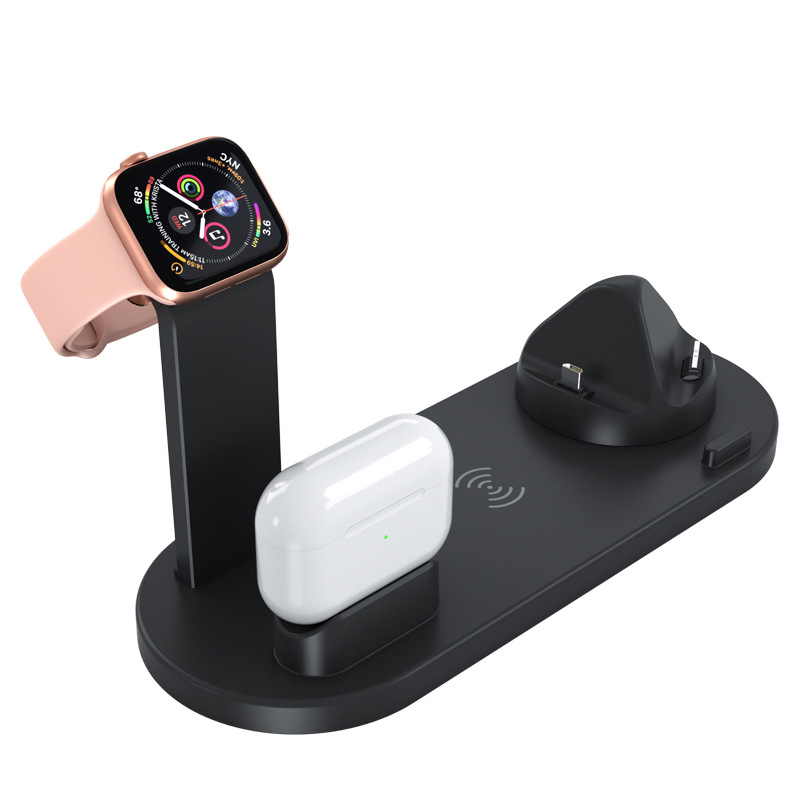 6-in-1 Wireless Charger Phone Wireless Charging Stand Watch Fast Charge 3-in-1 Wireless Charger