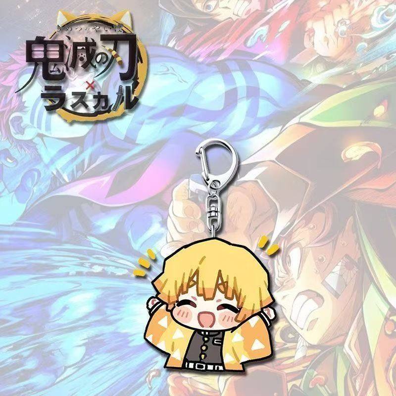 Demon Slayer Keychain Cartoon Anime Shinobu Kocho Mitsuri Kanroji Student Backpack Pendant Accessories