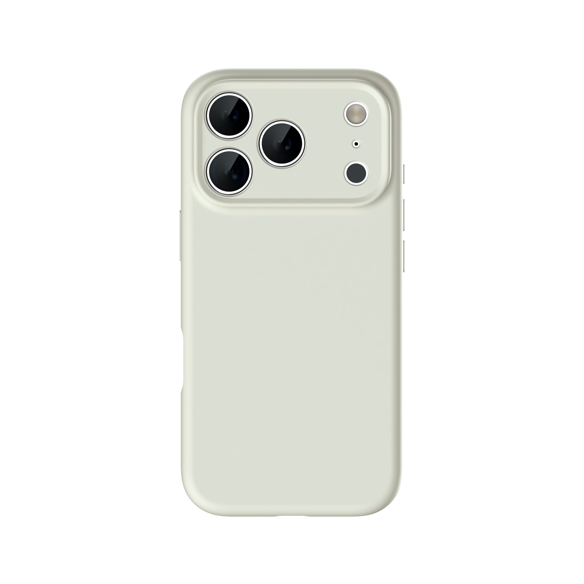 Silicone case for iPhone 17 with large hole anti-fall, full coverage protective case for iPhone 16 Pro Max, simple