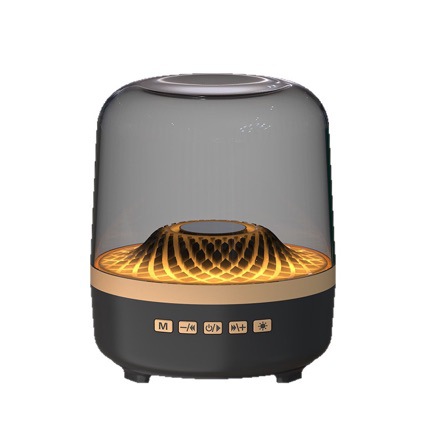 Huaqiangbei 2025 new desktop subwoofer琉璃5 generation Bluetooth audio black gold collector's edition speaker