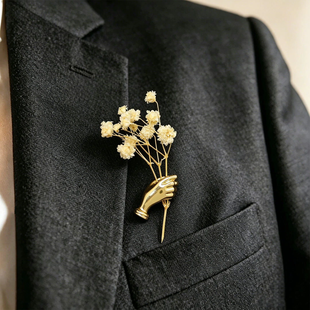New Flower Brooch Freely Wearable Flower Brooch Exquisite Niche Brooch