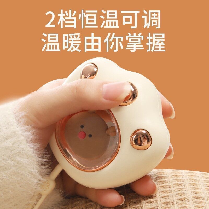 New small flying saucer magnetic two-in-one hand warmer cat paw hand warmer USB charging portable fast charging constant temperature long